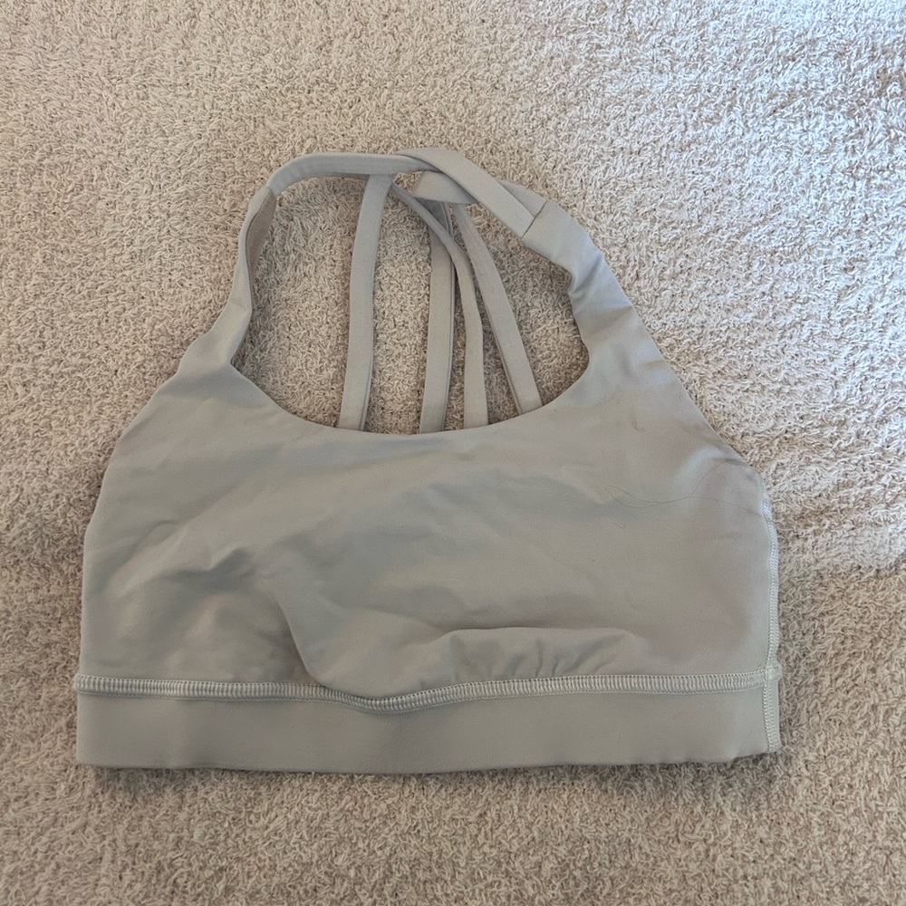 lululemon athletica Light Gray Sports Bra